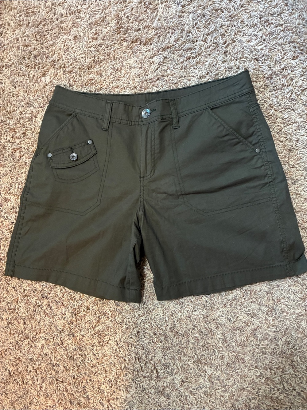 Style & Co. Olive Green Cargo Shorts with Front Flap Pocket